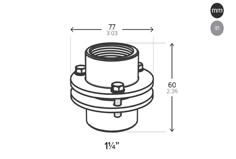 Drawing of JT fountain Cable Inlet